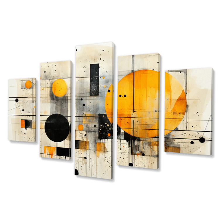 Wrought Studio Geometric Abstraction III Abstract Shapes Canvas Wall